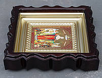 Кіот для репродукції фігурний,з внутрішньою дерев'яною рамою покритої фарбою під золото, фото 6