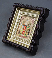 Кіот для репродукції фігурний,з внутрішньою дерев'яною рамою покритої фарбою під золото, фото 8