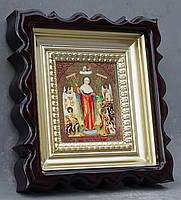 Кіот для репродукції фігурний,з внутрішньою дерев'яною рамою покритої фарбою під золото, фото 2