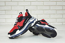 Кроссовки женские Balenciaga Triple S баленсиага красные. Многослойная подошва.. ТОП Реплика ААА класса., фото 3