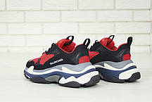 Кроссовки женские Balenciaga Triple S баленсиага красные. Многослойная подошва.. ТОП Реплика ААА класса., фото 3