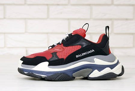 Кроссовки женские Balenciaga Triple S баленсиага красные. Многослойная подошва.. ТОП Реплика ААА класса., фото 2