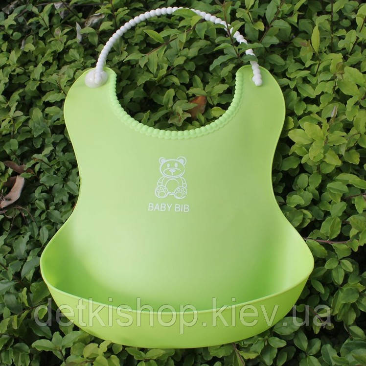 Слинявчик з кишенею «Baby Bib» (зелений)