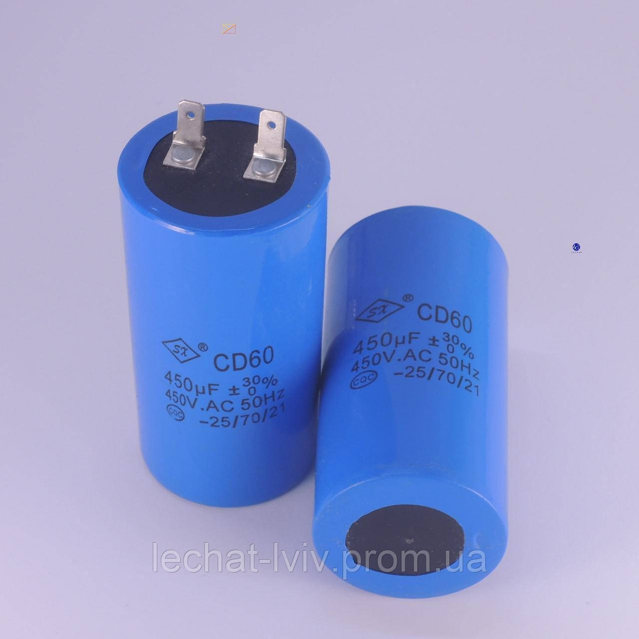 Купити Пусковий конденсатор 500 мкФ 450 VAC CD60 для електродвигуна ...