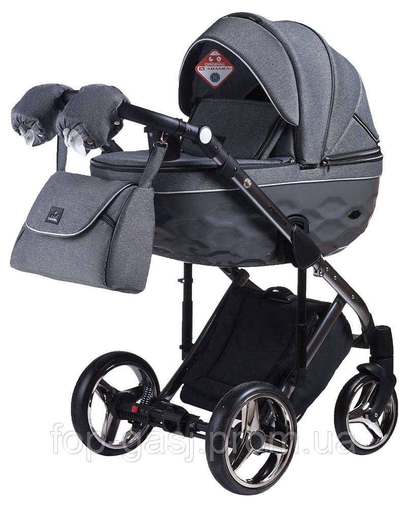 Дитяча коляска 2 в 1 Adamex Chantal Polar (Graphite) C5