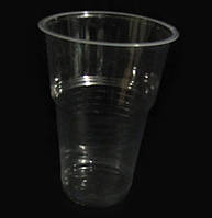 ПЭТ стакан одноразовый (плотный) 0.5 л
