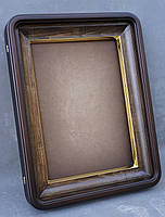 Кіот для ікони з округленими кутами з золоченим скосом, фото 3