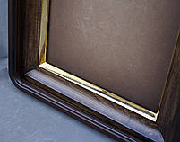 Кіот для ікони з округленими кутами з золоченим скосом, фото 4