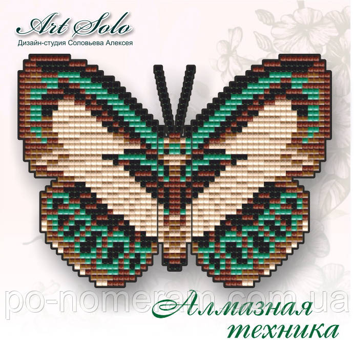 Алмазна живопис Арт Соло Голубянка Данис (БАТ22) 14,5 х 11 см (Без підрамника), фото 1