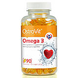 Жирні кислоти OstroVit OMEGA 3 90 капсул, фото 2