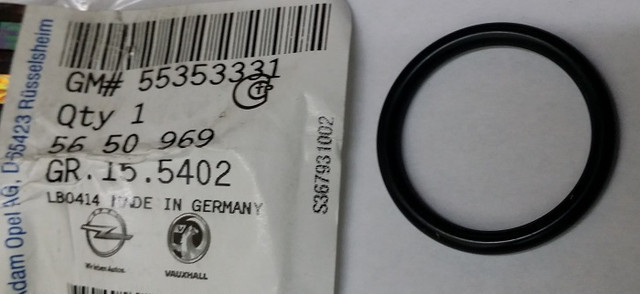 Прокладка випускної трубки теплообмінника GM 55353331 Z16XER A16XER Z16LET A16LET Z16LEL A16LEL Z16LER A16LER