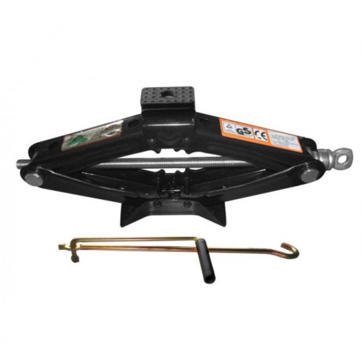 Домкрат гвинтовий ромбоподібний з гумовою накладкою 1т 100-350 мм Rock Force RF-103A, фото 1