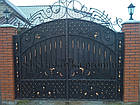 Ворота ковані з хвірткою, фото 2