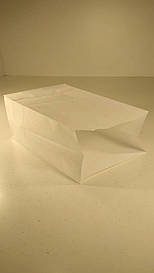 Пакет із дном паперовий 24*15*9 білий No19 (25 шт.)