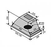 Вбудована витяжка VENTOLUX PUNTO 60 (1000) PB IT, фото 3