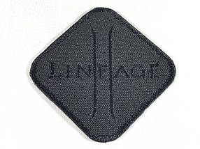 Нашивка Lineage колір чорний 80х80 мм