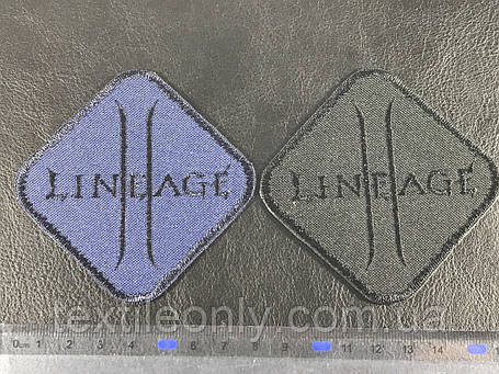 Нашивка Lineage колір чорний 80х80 мм, фото 3