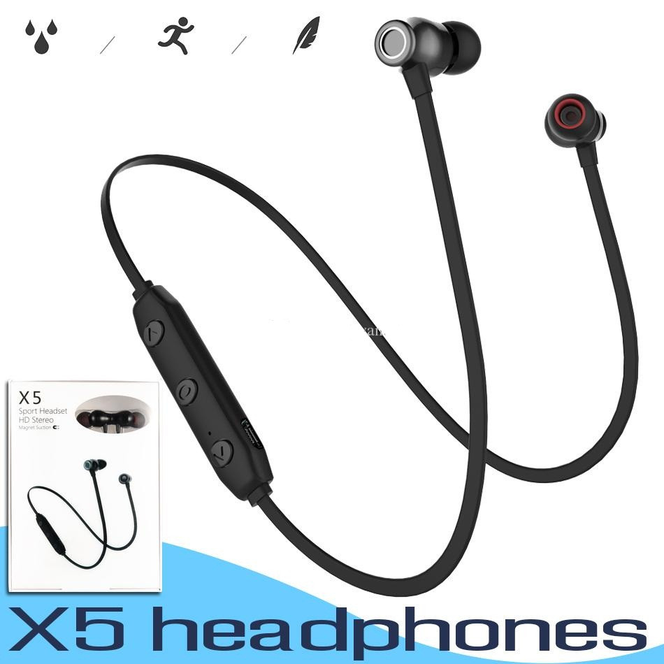 Бездротові bluetooth-навушники Hongsund X5 HD Stereo Heavy Bass магнітні