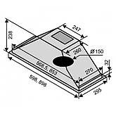 Вбудована витяжка VENTOLUX PUNTO 60 SLIM, фото 3