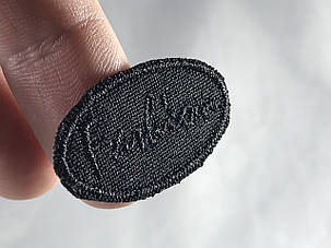 Нашивка Fashion чорний 36x19 мм, фото 1