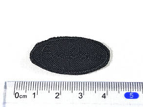 Нашивка Fashion чорний 36x19 мм, фото 2