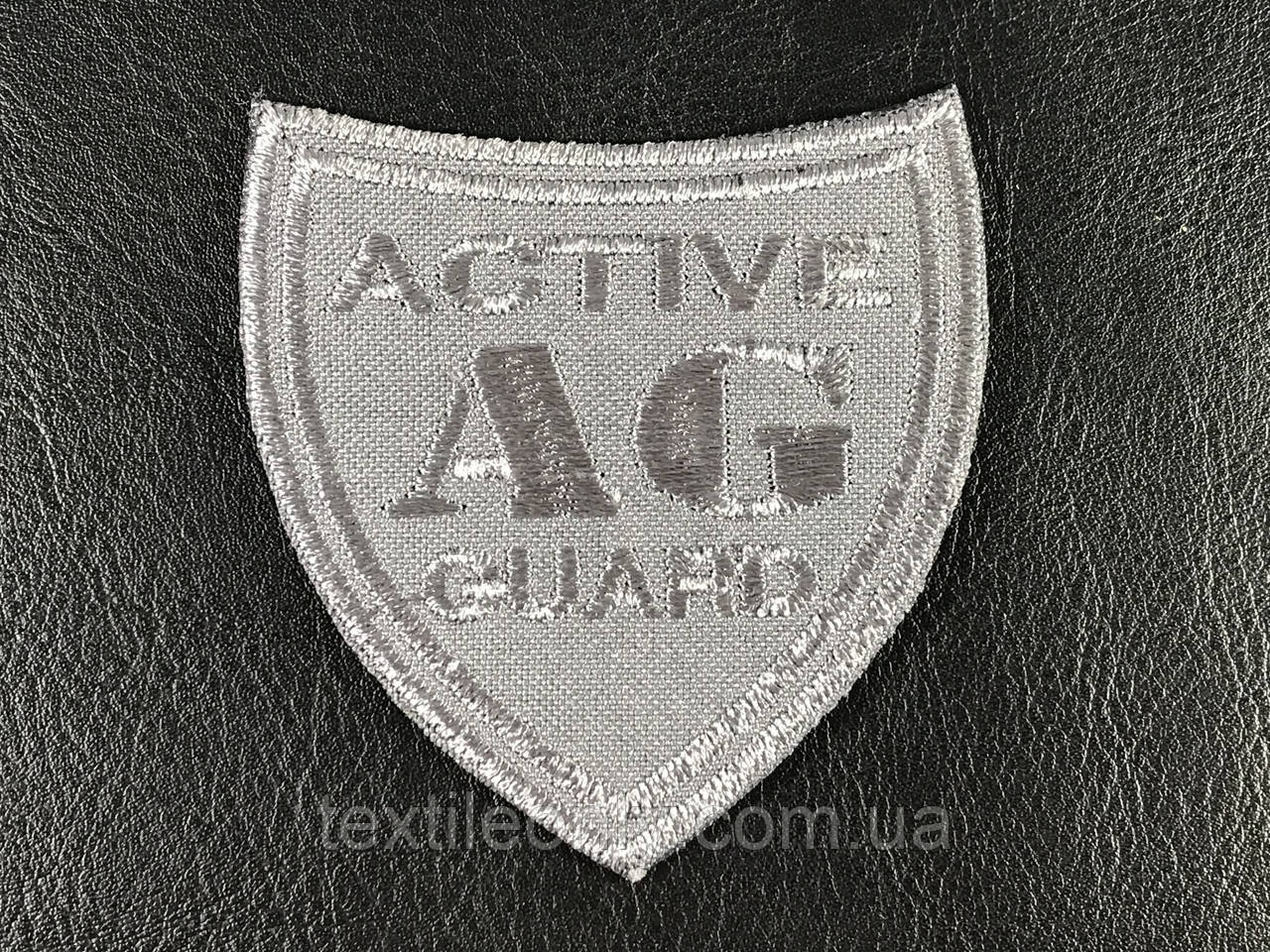 Нашивка Active Guard колір сірий 55х60 мм