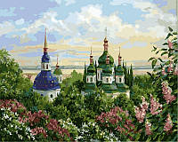 Картины по номерам 40х50 см. Babylon Выдубицкий монастырь в Киеве (VP-367)