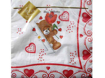 Весільна серветка (ЗЗХЗЗ, 20 шт.) Luxy Несподівана любов (066) (1 пачка)