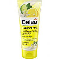 Зволожувальний крем для рук і нігтів Balea Handcreme Buttermilk & Lemon-Пахта та лимонник 100 мл