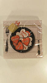 Дизайнерська серветка (ЗЗХЗЗ, 20 шт.) Luxy Романтична вечеря (1 пачка)