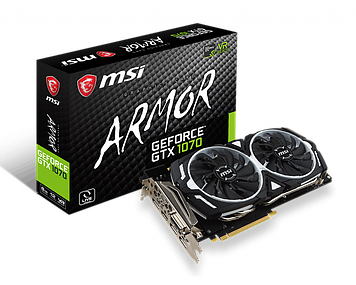 Відеокарта MSI GeForce GTX 1070 Armor (GTX 1070 ARMOR 8G)