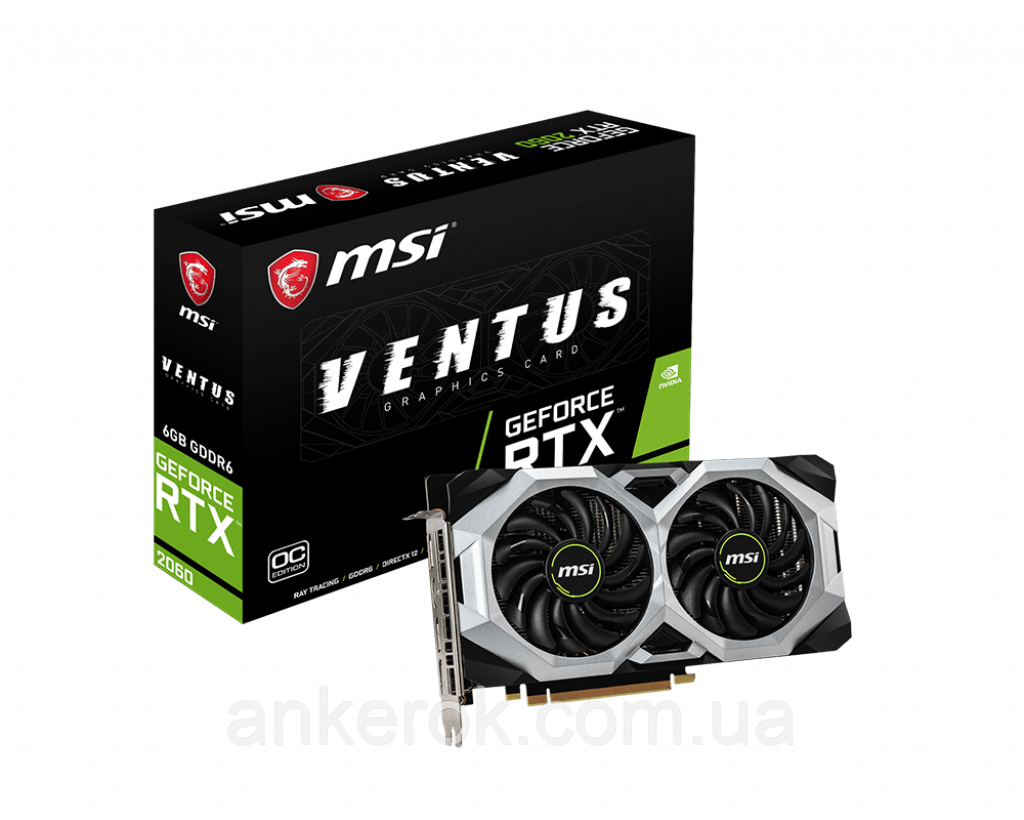 Відеокарта MSI GeForce RTX 2060 VENTUS 6G OC
