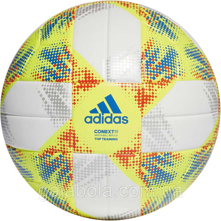 М'яч футбольний ADIDAS CONEXT 19 TOP TRAINING DN8637 (розмір 4), фото 1