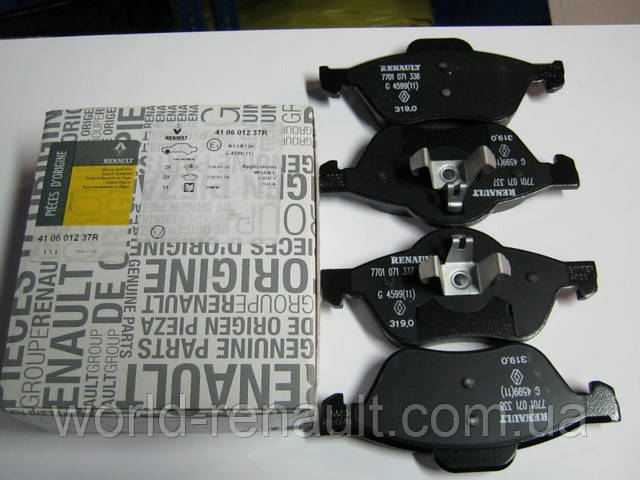 Renault (Original) 410601237R — Комплект передніх гальмівних колодок Рено Меган II
