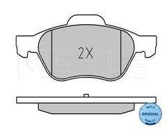 Комплект передніх гальмівних колодок Рено Лагуна III 1.5dci 8V, 1.6i 16V / MEYLE 025 245 3518