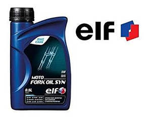 Вилочна олива 5 W для мотоцикла ELF MOTO FORK OIL SYN 5W 0.5 л, фото 3
