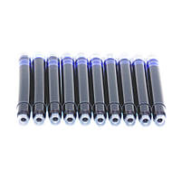 Картридж для перової ручки змінний синього кольору набір 10 шт.