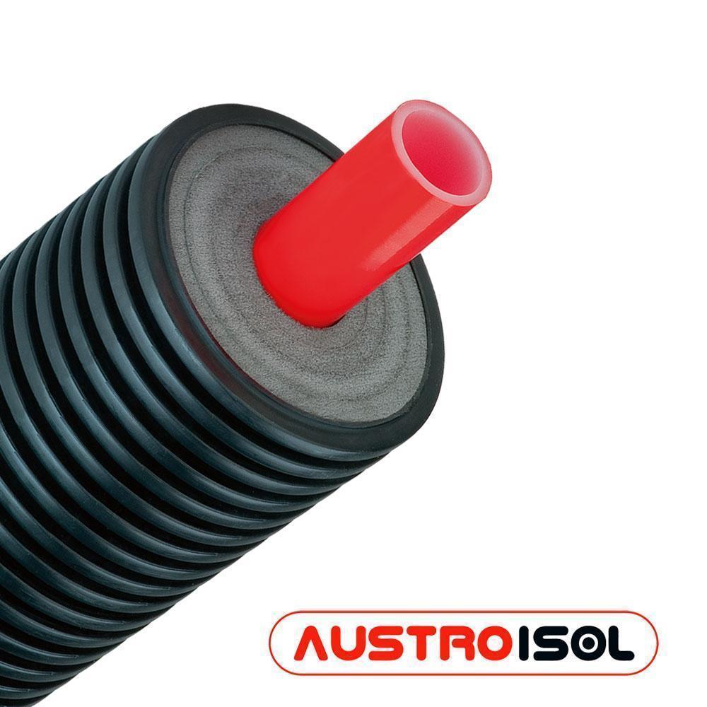 Гнучка передізольована труба AustroiSOL PE-Xa 200/1x125x11.4 мм