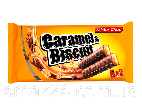 Батончики Carame l& Biscuit Mister Choc 290г (5х2х29г) Германия: продажа,  цена в Днепре. Шоколадки и батончики от 