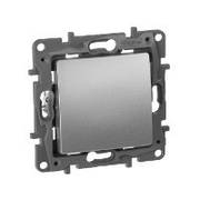 Перемикач однов,клавішний алюміній Etika Legrand 672405