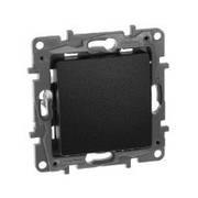 Перемикач одноклавішний - Etika - 10 AX - 250 В~ - антрацит