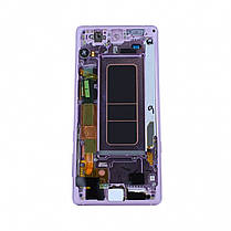 Дисплей Samsung N960 Galaxy Note 9 з сенсором Фіолетовий Lavender Purple оригінал, GH97-22269E, фото 3
