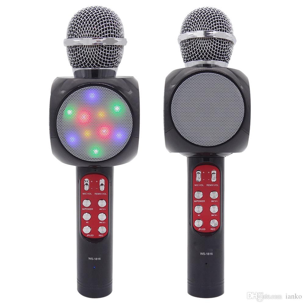 Караоке мікрофон WSTER WS-1816 (USB, microSD, AUX, FM, Bluetooth)