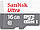 Картка пам'яті SanDisk 16 GB microSDHC C10 UHS-I R80MB/s Ultra + SD, фото 2