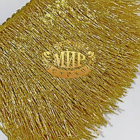 Стеклярусная тесьма, цвет Gold (высота 15см),1м