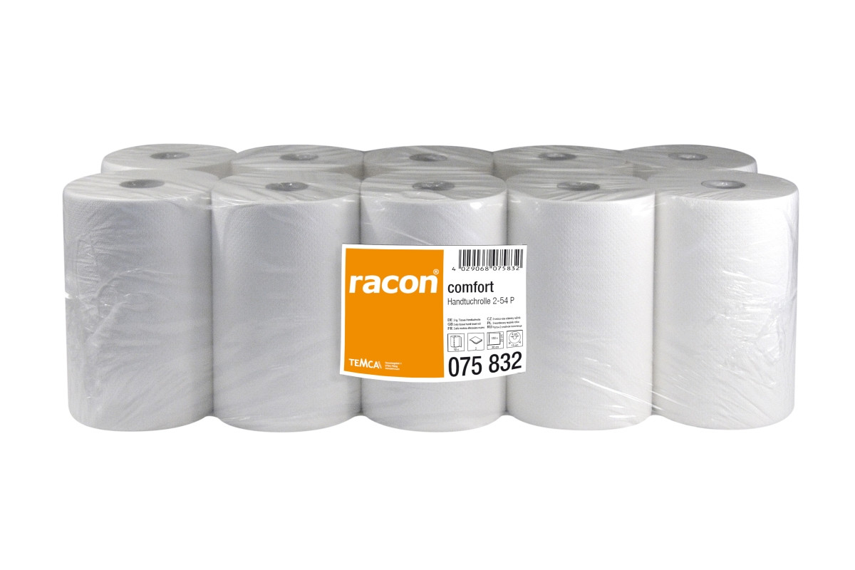 Рушники паперові в рулоні TEMCA Racon Comfort, 23х36см, 150 листів 54м