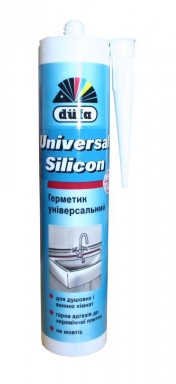 Герметик силіконовий універсальний DUFA 280мл Універсальний Silicon білий,прозорий