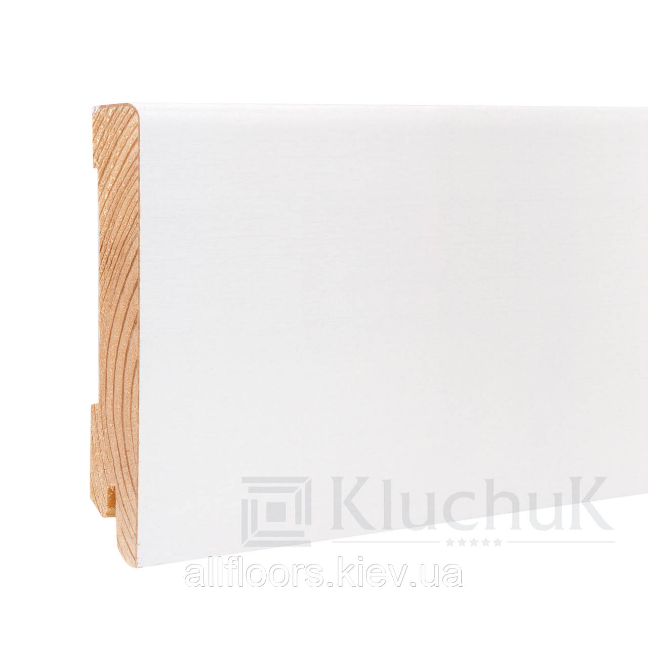 Плінтус Kluchuk White Plinth KLW-06 Модерн 100мм