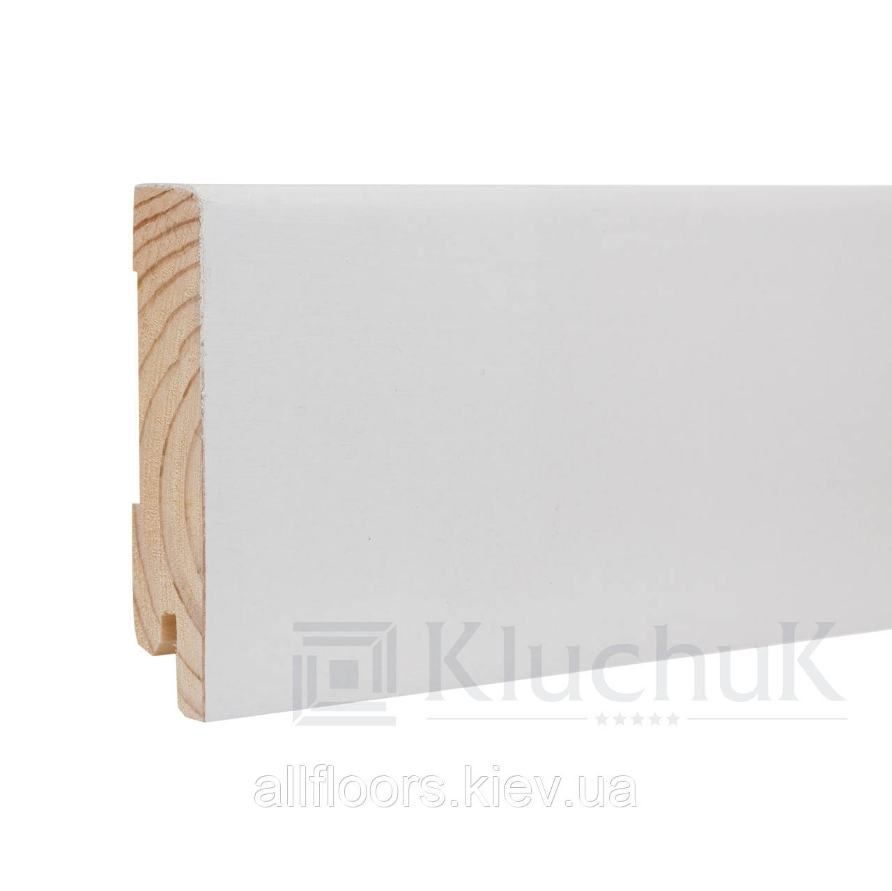 Плінтус Kluchuk White Plinth KLW-04 Модерн 80мм