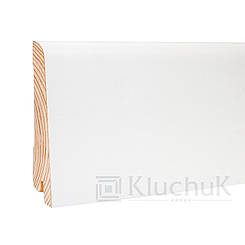 Плінтус Kluchuk White Plinth KLW-03 Євро 80мм